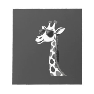 Coole Giraffen-Kunst für Männer Frauen Kinder Tier Notizblock