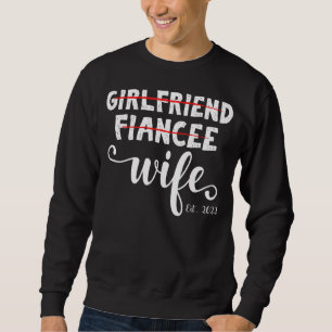 Coole Girlfriend Fiancee Ehefrau 2022 Matching Wed Sweatshirt