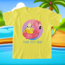 coole Girls Beach Banane fügen Text hinzu T-Shirt