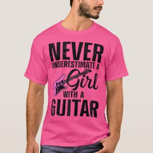 Coole Gitarre für Girls Gitarrist der Coustic Gui T-Shirt