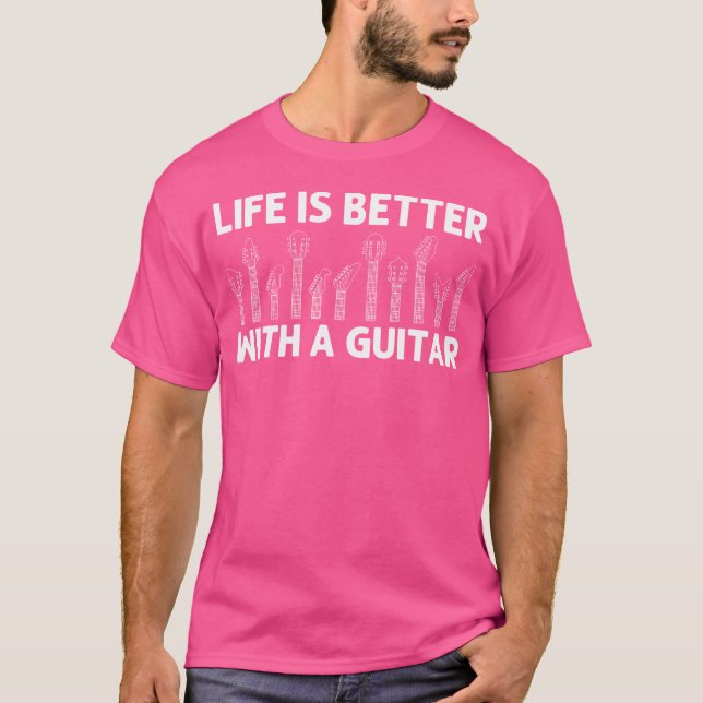 Coole Gitarre für Männer Akustikgitarre T-Shirt (Vorderseite)