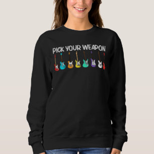 Coole Gitarre für Männer Akustische Gitarrist Sweatshirt