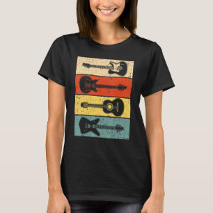 Coole Gitarre für Männer Vintage Gitarre T-Shirt
