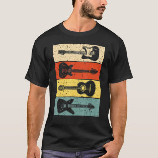 Coole Gitarre für Männer Vintage Gitarrenliebhaber T-Shirt