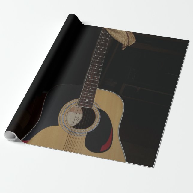 Coole Gitarre Geschenkpapier (Ungerollt)