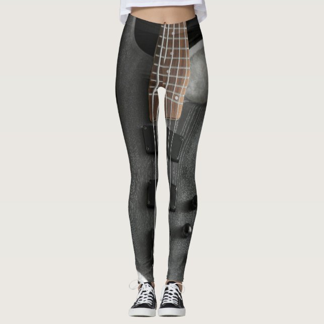 Coole Gitarre Leggings (Vorderseite)