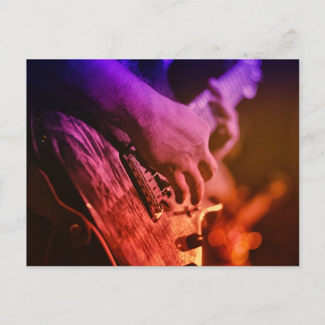 Coole Gitarre Postkarte (Vorderseite)