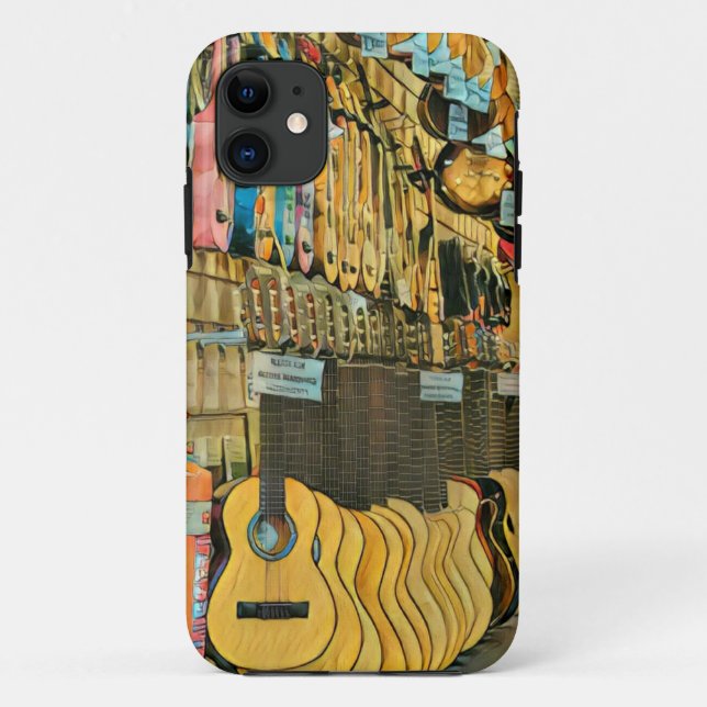 Coole Gitarrengeschenke Case-Mate iPhone Hülle (Rückseite)