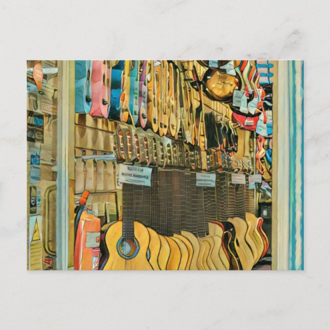 Coole Gitarrengeschenke Postkarte (Vorderseite)