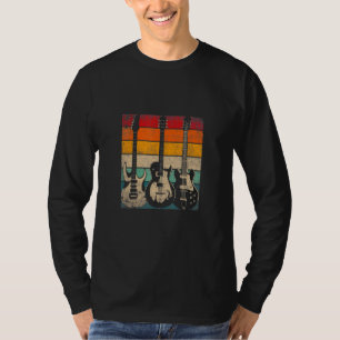 Coole Gitarrenspieler Männer Frauen Vintag Akustis T-Shirt