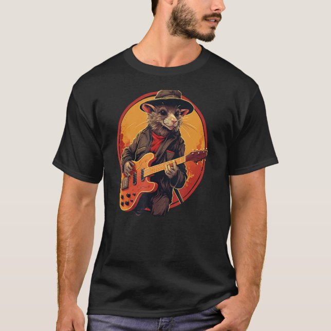 Coole Gitarrist mit E-Gitarre für Boys a T-Shirt (Vorderseite)