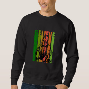 Coole Glaubensbotschaft Positiver Jesus Christlich Sweatshirt