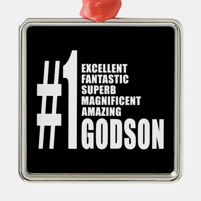 Coole Godsons: Nummer eins Godson Silbernes Ornament