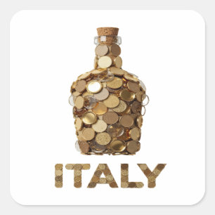 Coole Gold ITALY Aufkleber Grafik