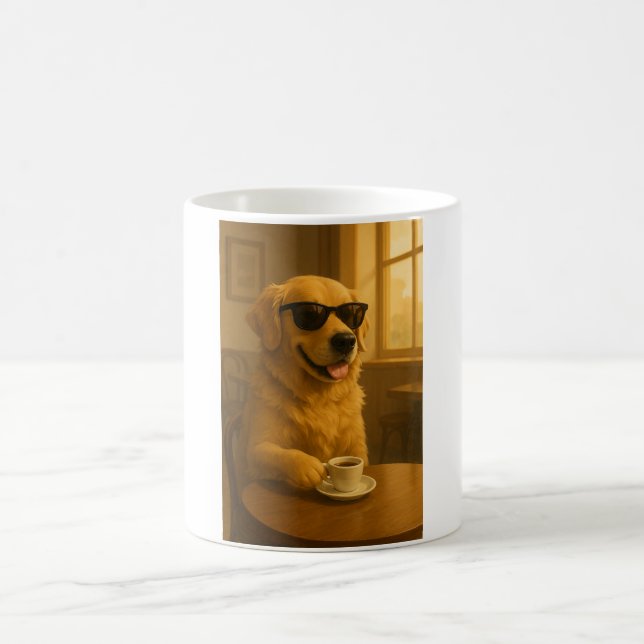 Coole Golden-Retriever-Kaffeetasse Kaffeetasse (Mittel)