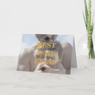 Coole Goldene Schriften Bester Vater Aller Zeiten Karte