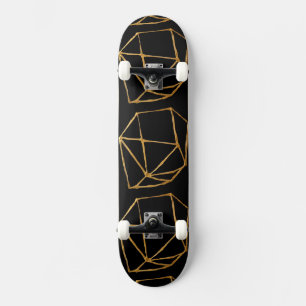 Coole Goldkuben - Kundenspezifischer Hintergrund Skateboard