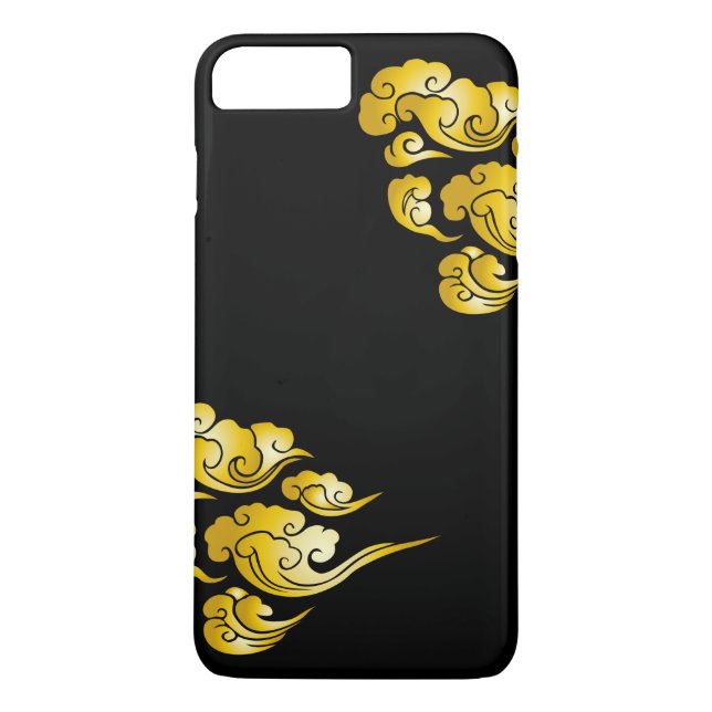 Coole Goldwolke kopiert schwarze iPhone 7 Plusfall Case-Mate iPhone Hülle (Rückseite)