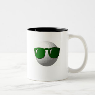 Coole Golf-Ball-Entwurfs-Kaffeetasse Zweifarbige Tasse
