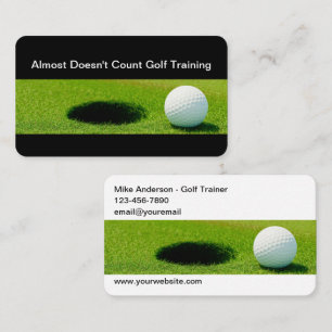 Coole Golf Training Coach Business Cards Visitenkarte