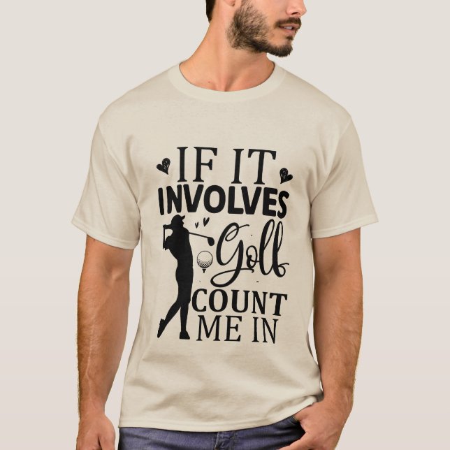 Coole Golf Wortsportarten T-Shirt (Vorderseite)
