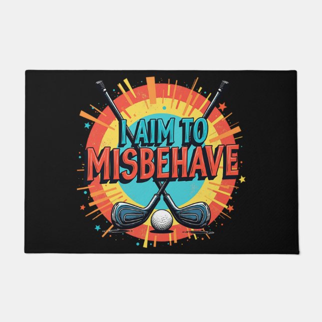 Coole Golfhalle mit toller Auswahl Fußmatte (Vorderseite)