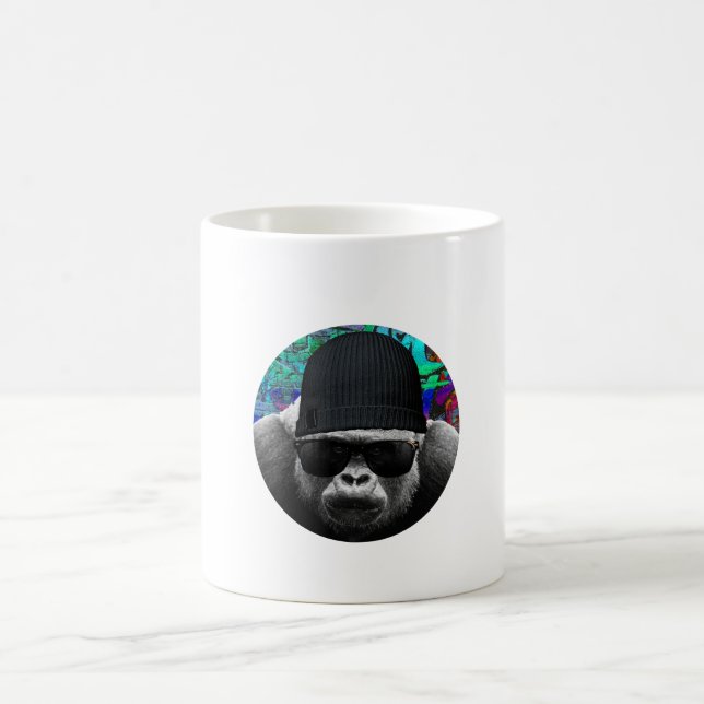 Coole Gorilla-Tasse Kaffeetasse (Mittel)