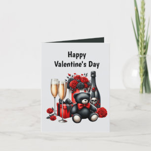 Coole Gothic-Nachricht hinzufügen Valentinstag Feiertagskarte