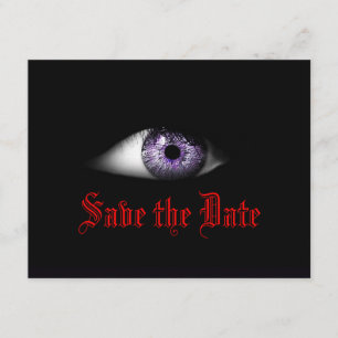 Coole gotische Hochzeit rettet Goth Bride Dunkel Save The Date