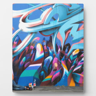 Coole Graffiti-Wand Fotoplatte