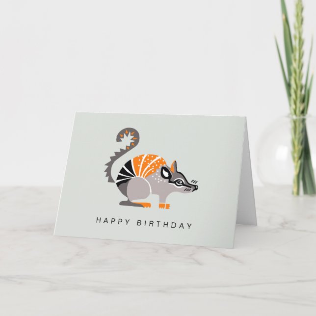 Coole Grafik - NUMBAT - Wildlife - Australien Karte (Vorderseite)