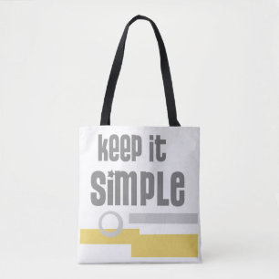 coole Grafik-Text-Tasche behalten einfach