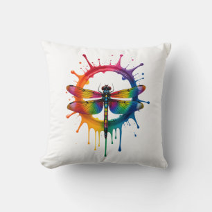 Coole Grafik-Tie-Dye-Sonnenbrille Libellen-Illustr Kissen