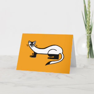 Coole grafische FERRET- Konservierung - Orange Karte