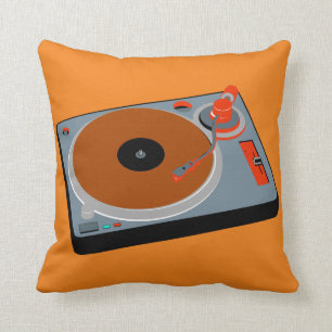 Coole grafische Turntable Nr. 3 Kissen