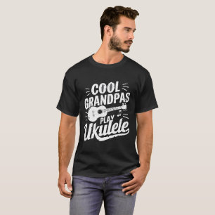 Coole Grandpas Play Ukulele - Funny Music T-Shirt 