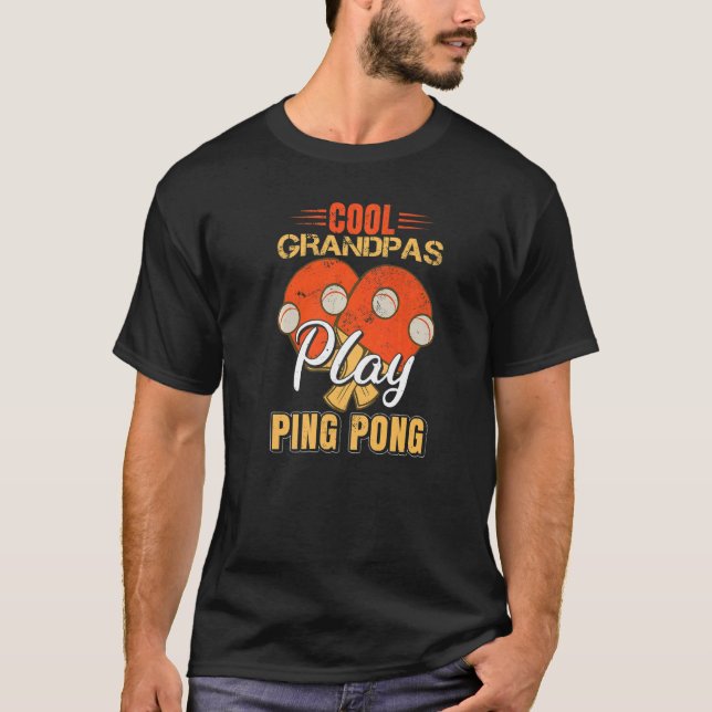 Coole Grandpas Pong Premium T-Shirt (Vorderseite)