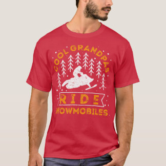 Coole Grandpas Reiten Schneemobile 2 T-Shirt