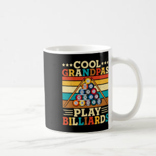 Coole Grandpas spielen Billiard Retro Snooker Pool Kaffeetasse