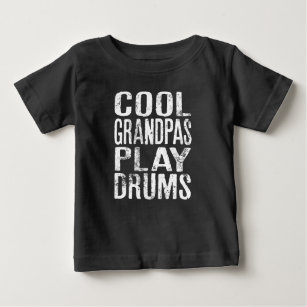 Coole Grandpas spielen Trommeln Funny für Drummer Baby T-shirt