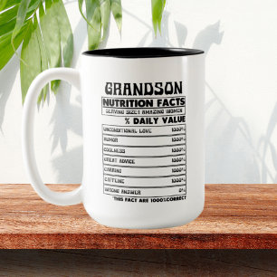 Coole Grandson Tat Wortart Zweifarbige Tasse