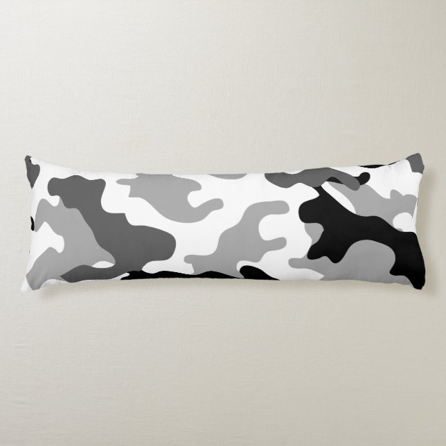 Coole graue Camouflage Kissen (Vorderseite)