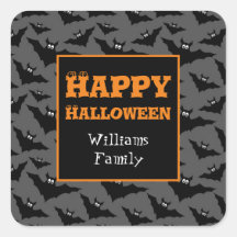 Coole graue schwarze Fledermäuse Happy Halloween