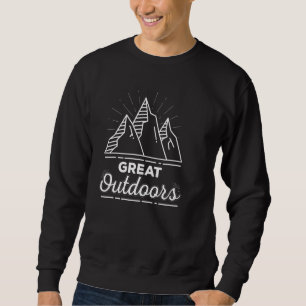 Coole Große Outdoor Camping Berge Wanderbegeisteru Sweatshirt