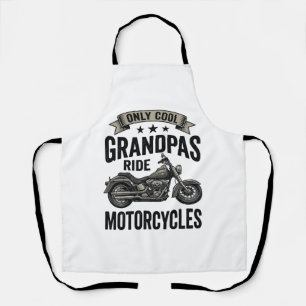 Coole Großväter fahren Motorräder Vintage Biker-Sh Schürze