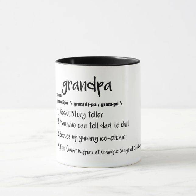 coole Großvater-Väter Weihnachten lustig Tasse (Zentrum)