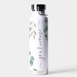 Coole Grünanlage Elegante Kalligrafie Individuelle Trinkflasche