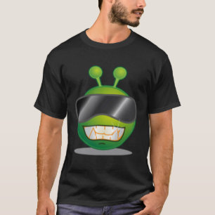 Coole grüne Alien Stuntin mit Brille T-Shirt
