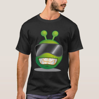 Coole grüne Alien Stuntin mit Brille T-Shirt