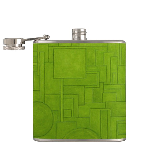 Coole grüne Flasche! Flachmann (Geöffnet)